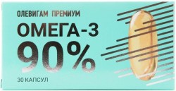 Олевигам премиум омега-3 90%, капс. 1300 мг №30