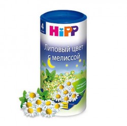 Чай для детей, Hipp (Хипп) 200 г липовый цвет с мелиссой с 4 мес