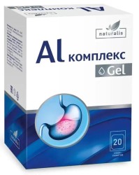 Комплекс AI Gel, Naturalis (Натуралис) гель д/приема внутрь 16 мл №20 БАД (алюминия фосфат + кальция карбонат) апельсин