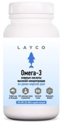 Омега-3 жирные кислоты высокой концентрации, Layco (Лайко) капс. №60