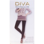 Колготки женские, Diva (Дива) р. 6 200 den Микрофлис неро черные