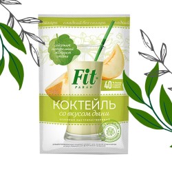 Коктейль белковый, Fit Parad (Фит Парад) 30 г №1 с L-карнитином и гуараной (10% кофеина) быстрорастворимый дыня пакет