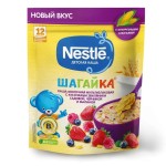 Каша молочная, Nestle (Нестле) 190 г Шагайка мультизлаковая земляника черника малина с кукурузными хлопьями с 12 мес