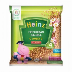 Каша безмолочная, Heinz (Хайнц) 30 г гречневая с омега-3 с 4 мес