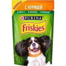 Консервы для собак, Friskies (Фрискис) 85 г с курицей пауч