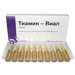 Тиамин-Виал, раствор для внутримышечного введения 50 мг/мл 1 мл 10 шт ампулы