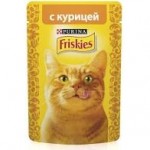 Консервы, Friskies (Фрискис) 85 г курица в подливе для кошек пауч