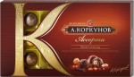 Конфеты, А.Коркунов 192 г Ассорти темный шоколад коробка