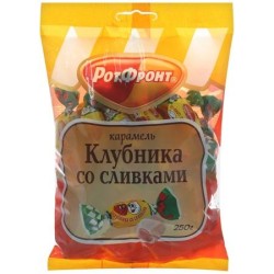 Конфеты, 250 г Бабаевские клубника со сливками карамель