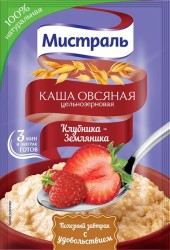 Каша овсяная, Мистраль 40 г Клубника - земляника