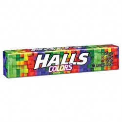 Леденцы, Halls (Холлс) 33 г Колорс ассорти яблоко манго арбуз лесные ягоды 12 упаковок